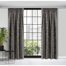   Adria bársony sötétítő függöny Grafit/pezsgő 140x270 cm