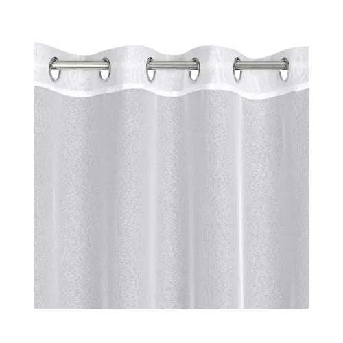 Tamina matt anyagú mikrohálós fényáteresztő függöny Fehér 140x250 cm
