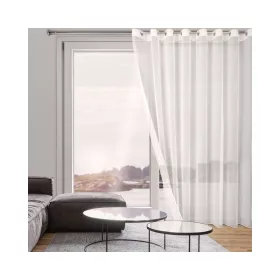   Tamina matt anyagú mikrohálós fényáteresztő függöny Fehér 350x250 cm
