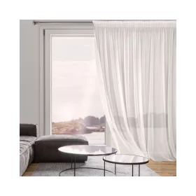   Tamina matt anyagú mikrohálós fényáteresztő függöny Fehér 350x270 cm