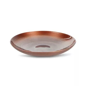 Morocco2 üveg tál Réz/átlátszó 40x40x7 cm