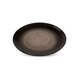 Lea dekoratív üveg tál Fekete 21x21x1 cm