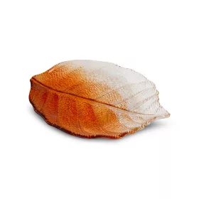   Sava dekoratív üveg tál Narancssárga/átlátszó 26x19x2 cm