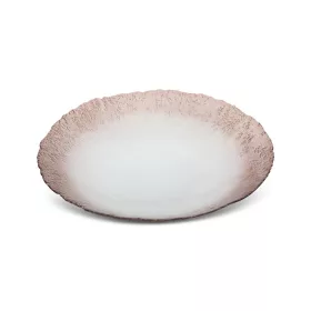 Seville üveg tál Krém/barna 40x40x8 cm