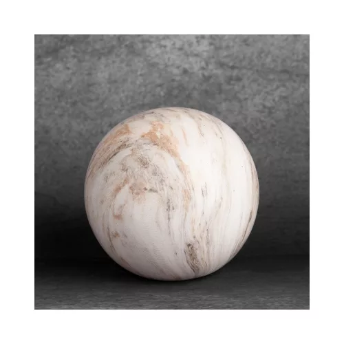 Asli márványos hatású kerámia gömb Fehér 9x9x9 cm