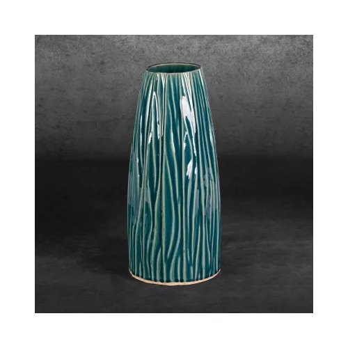 Rea kerámia váza Zöld/bézs 16x16x34 cm