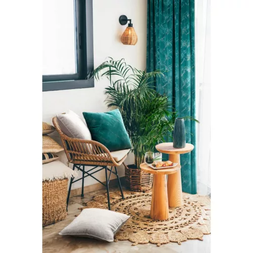 Rea kerámia váza Zöld/bézs 12x12x28 cm