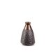 Morena kerámia váza Acélszürke/bronz 16x16x24 cm