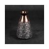 Morena kerámia váza Acélszürke/bronz 16x16x24 cm