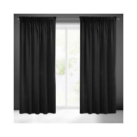   Sibel Pierre Cardin bársony sötétítő függöny Fekete 140x270 cm