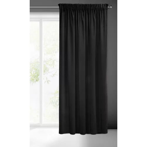 Sibel Pierre Cardin bársony sötétítő függöny Fekete 140x270 cm