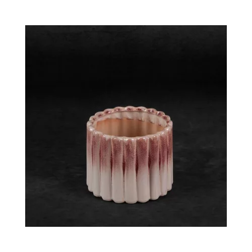 Evita kerámia kaspó Krémszín/rózsaszín 14x14x11 cm