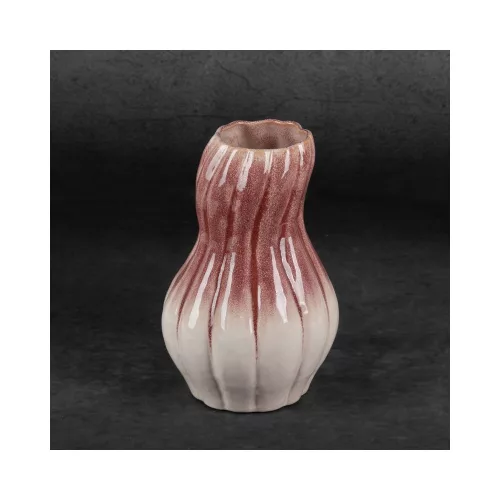 Evita kerámia váza Krémszín/rózsaszín 16x16x25 cm