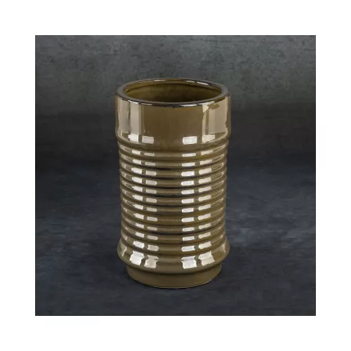 Sami kerámia váza Barna 12x12x20 cm