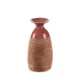 Elda kerámia váza Piros/világosbarna 17x16x31 cm