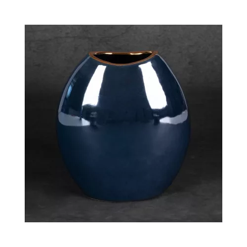 Amora1 kerámia váza Gránátkék 18x9x20 cm