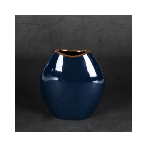 Amora1 kerámia váza Gránátkék 14x7x16 cm