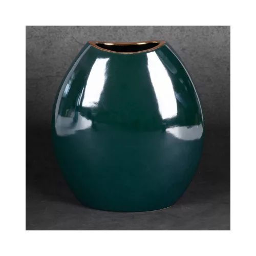 Amora2 kerámia váza Zöld 22x12x25 cm