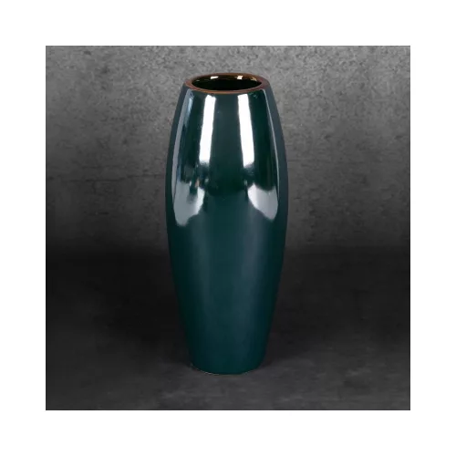 Amora2 kerámia váza Zöld 12x12x30 cm