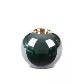 Amora2 kerámia gyertyatartó Zöld 12x12x11 cm