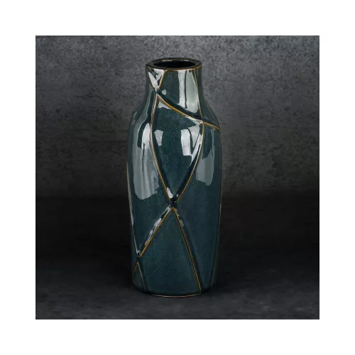 Teo kerámia váza Türkiz 13x13x30 cm