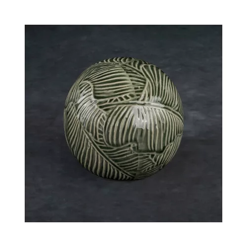 Dara kerámia gömb Zöld 10x10x9 cm