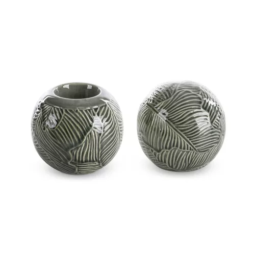 Dara kerámia gömb Zöld 10x10x9 cm