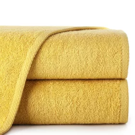   Egyszínű klasszikus törölköző 400 g/m2 Mustársárga 50x90 cm