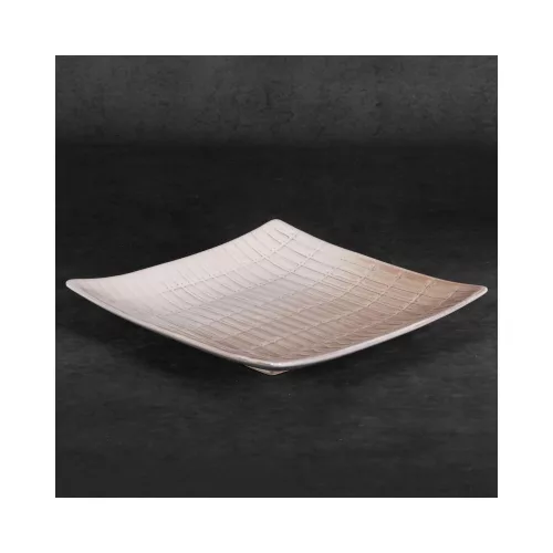 Edna dekoratív kerámia tál Krémszín 27x27x5 cm