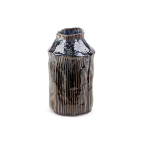 Alda kerámia váza Gránátkék 16x16x27 cm