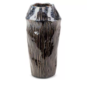 Alda kerámia váza Gránátkék 16x16x32 cm