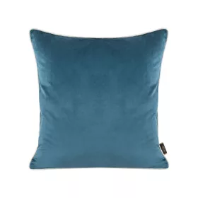   Kétoldalú párnahuzat bársony és len szövetből Kék 45x45 cm