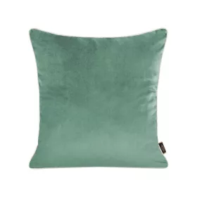   Kétoldalú párnahuzat bársony és len szövetből Türkiz 45x45 cm