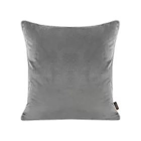   Kétoldalú párnahuzat bársony és len szövetből Szürke 45x45 cm