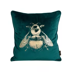   Blink41a bársony párnahuzat Türkiz/világos arany 45x45 cm