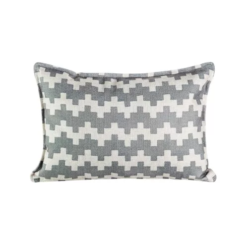 Akua kétoldalú zebra mintás párna töltettel Krém/grafit 45x30 cm