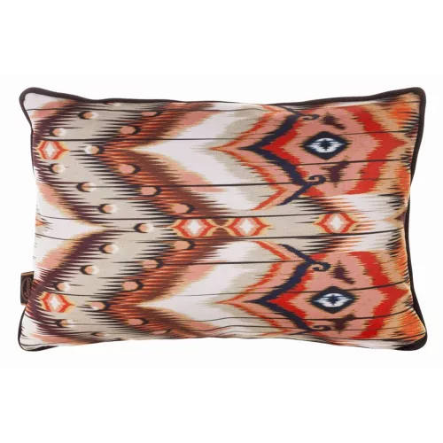 Cebra bársony díszpárna Bézs/bordó 45x30 cm