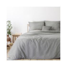   Etno 01 öko stílusú ágyneműhuzat lurex cérnával Acélszürke/világosszürke 220x200 cm - 70x80 cm 2db