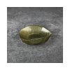 Erika üveg tál Zöld/arany 15x13x3 cm