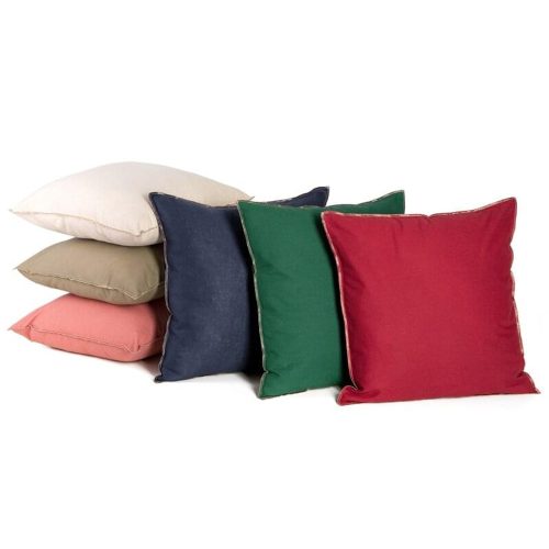 Egyszínű párnahuzat vászon szövetből arany szálú szegéllyel Gránátkék 45x45 cm