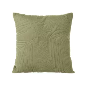   Luiz4 bársony párnahuzat pálmalevél mintával Világoszöld 40x40 cm