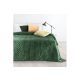 Luiz6 bársony ágytakaró fényes márvány hatású mintával Sötétzöld 220x240 cm