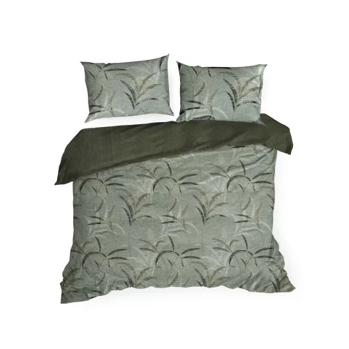 Monte6 pamut ágyneműhuzat Olívazöld 220x200 cm - 70x80 cm 2db