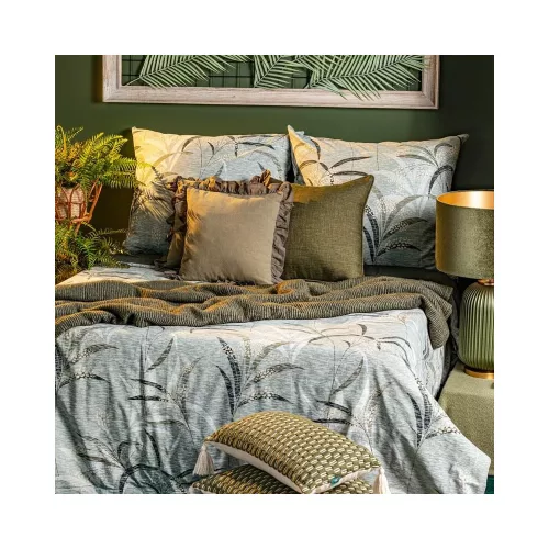 Monte6 pamut ágyneműhuzat Olívazöld 220x200 cm - 70x80 cm 2db