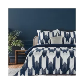   Palermo4 ágyneműhuzat Fehér/gránátkék 160x200 cm - 70x80 cm 2db