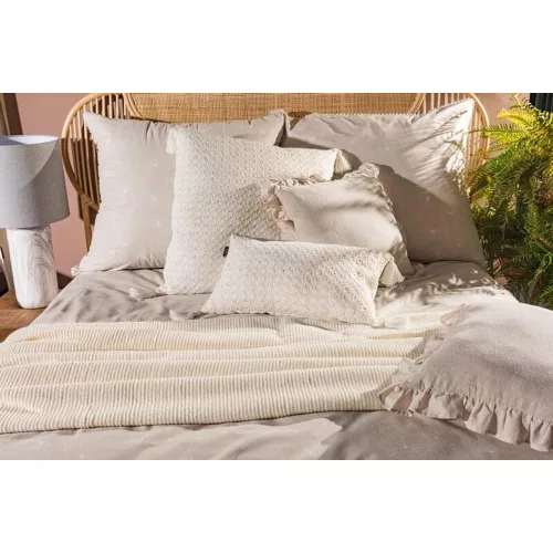 Seville2 pamut ágyneműhuzat Bézs 220x200 cm - 70x80 cm 2db