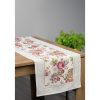 Virágmintás gobelin asztali futó Világosszürke 40x100 cm +/- 5%