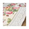 Virágmintás gobelin asztali futó Világosszürke 40x100 cm +/- 5%