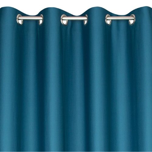 Morocco öko stílusú sötétítő függöny Sötétkék 140x250 cm