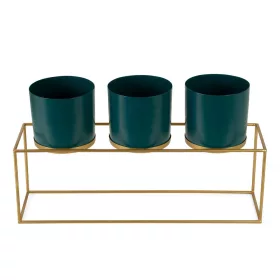 Donica virágtartó állvány Türkiz/arany 53x13x31 cm